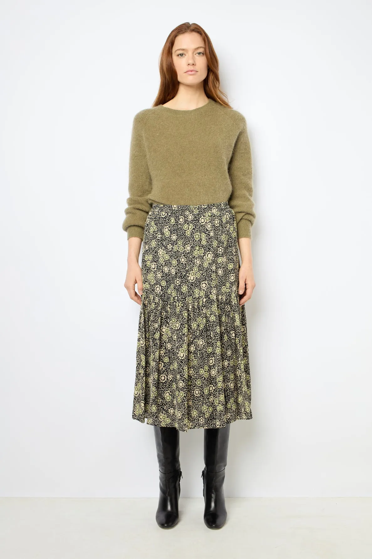 Skirt Damya Daj30a318 Khaki-Green