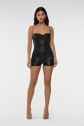 SS24 Paillettes Mini Jumpsuit