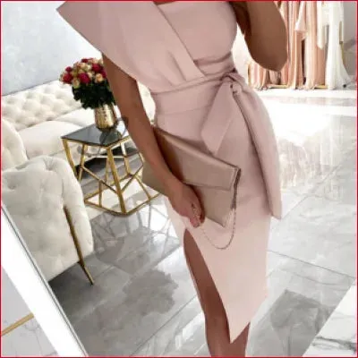 Stylish One Shoulder Bodycon Women’s Dress
