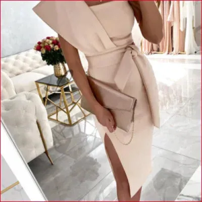 Stylish One Shoulder Bodycon Women’s Dress