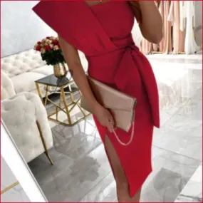 Stylish One Shoulder Bodycon Women’s Dress