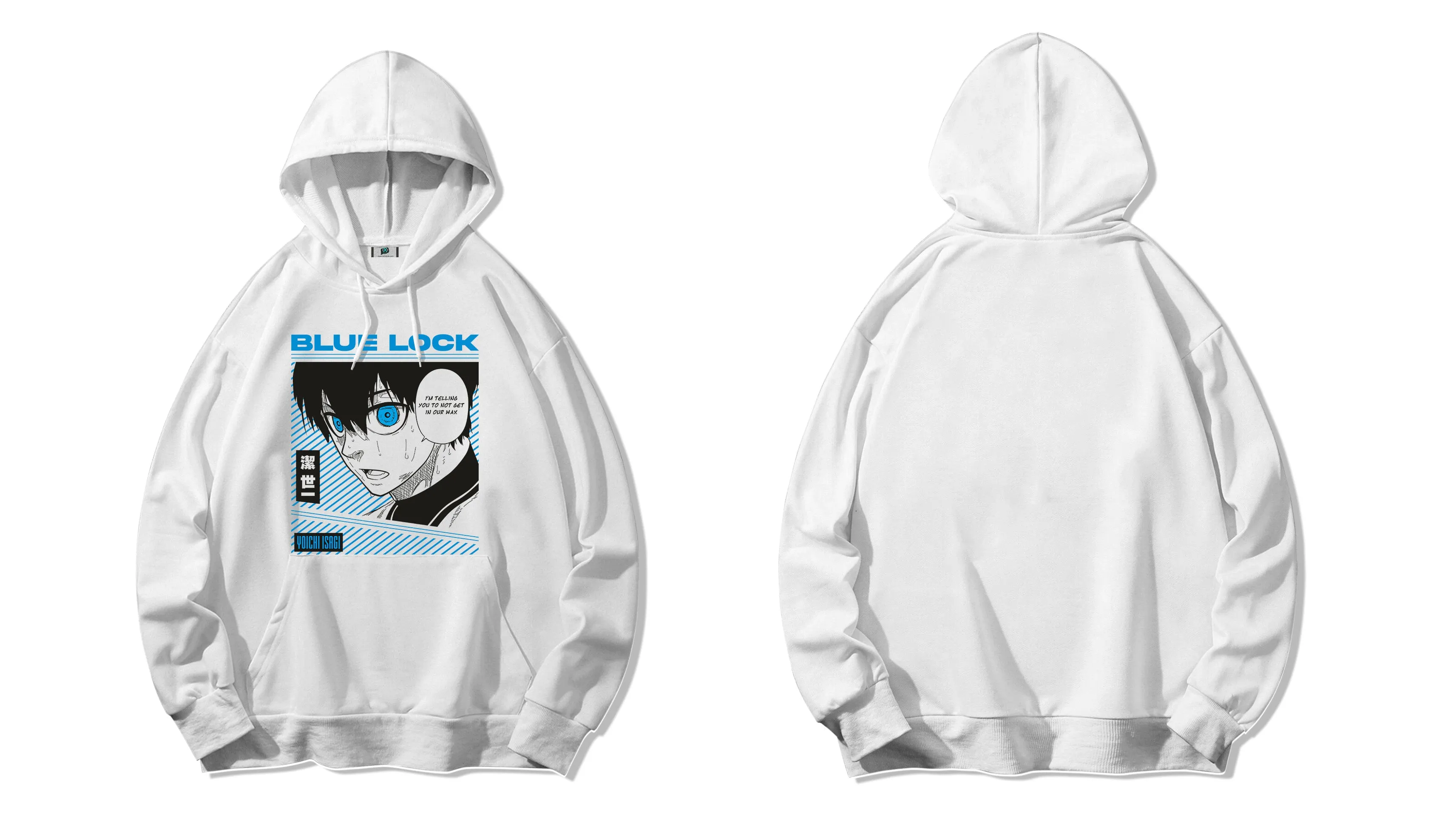 SXV  'BLUE LOCK’ Printed Cool Aesthetic Sweatshirt Hoodie