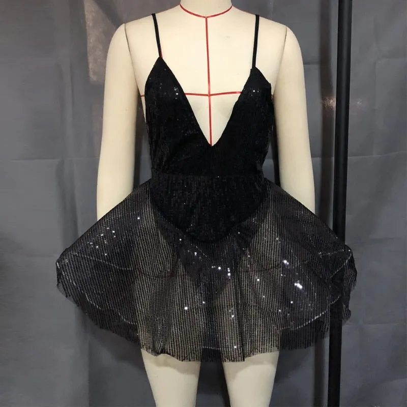 Today Sequined Backless Dress