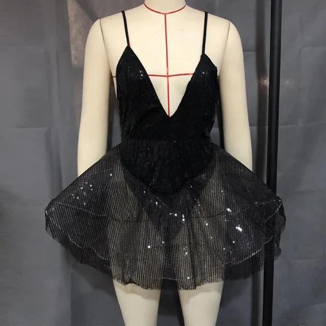 Today Sequined Backless Dress