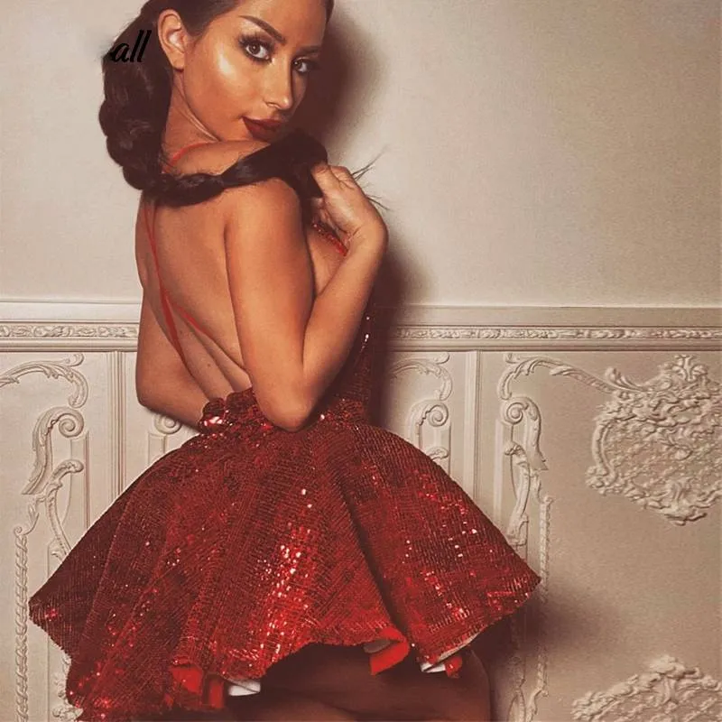 Today Sequined Backless Dress