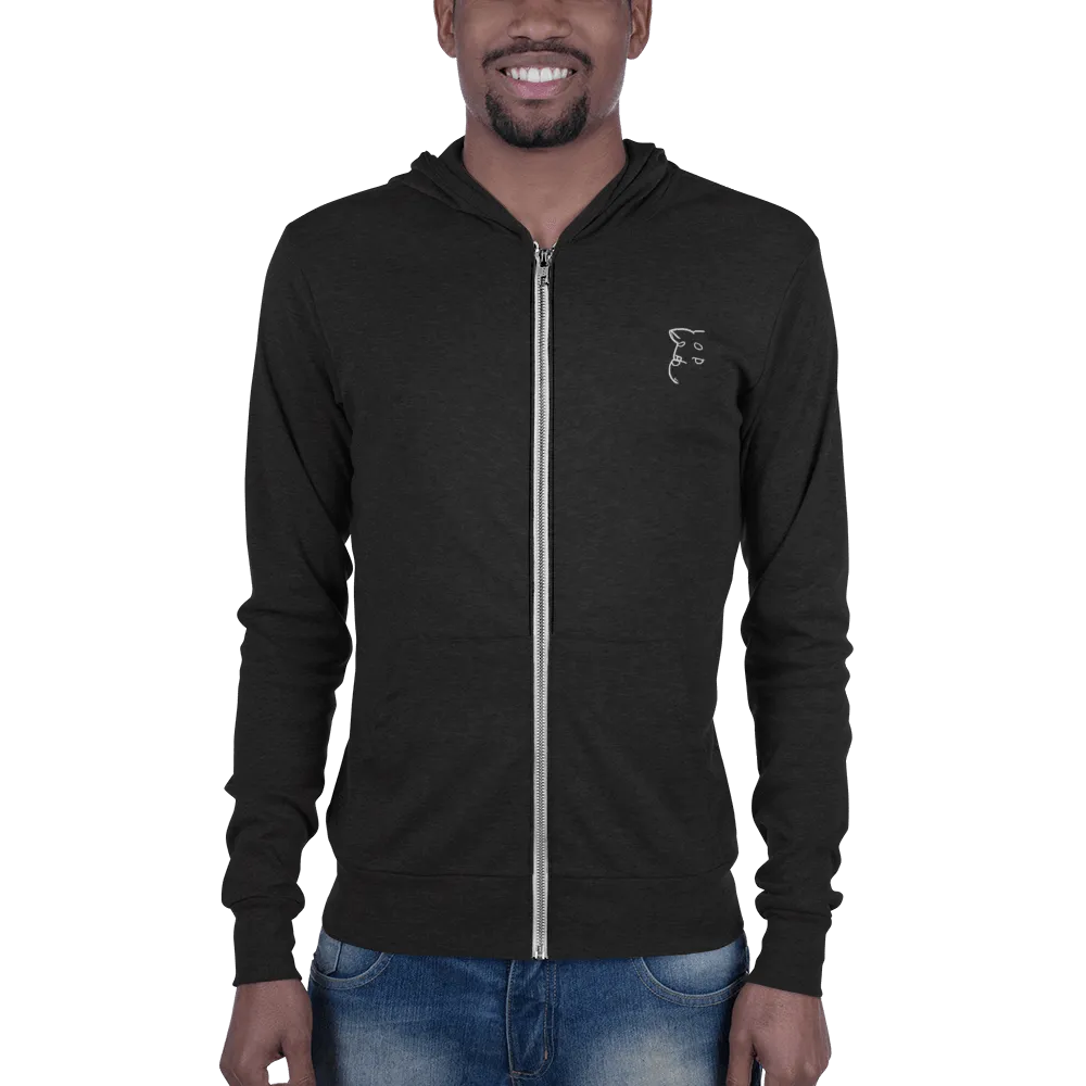 Unisex 'Simply Barker' Zip Hoodie