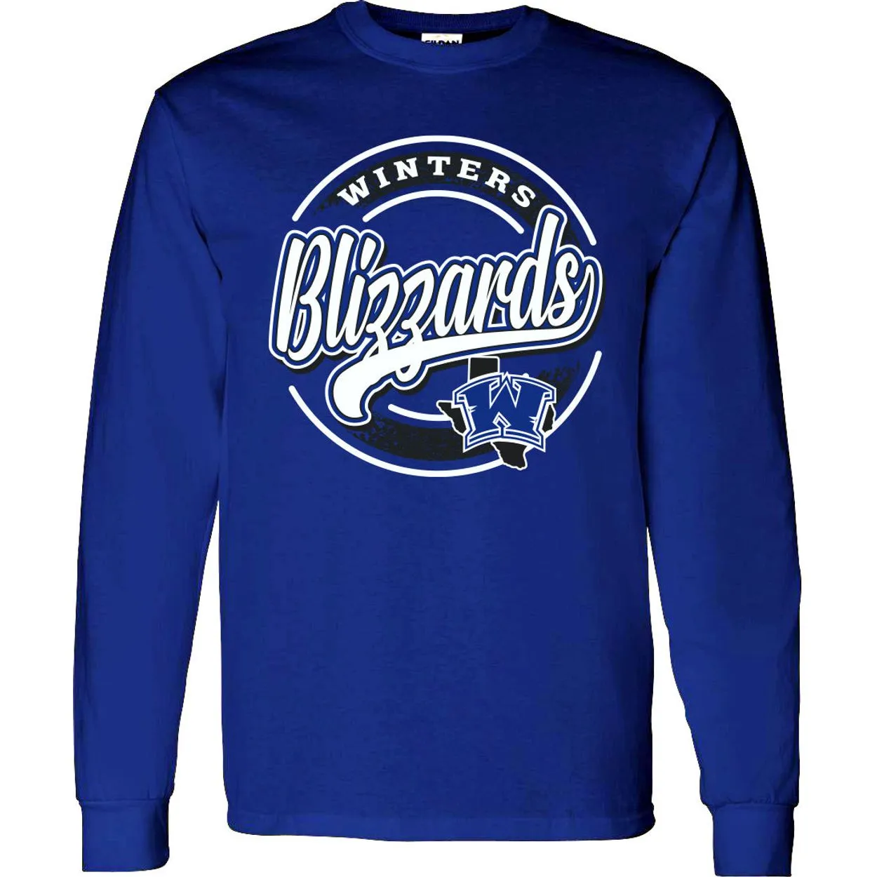 Winters Blizzards - Circle Script Long Sleeve T-Shirt