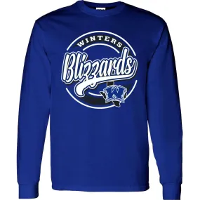 Winters Blizzards - Circle Script Long Sleeve T-Shirt